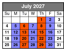 SIX Branson July Schedule