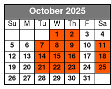 Hughes Brothers Music Show Only October Schedule