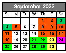 Silver Dollar City Single Day Ticket (Reservation Required) September Schedule
