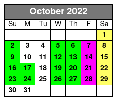 Silver Dollar City Single Day Ticket (Reservation Required) October Schedule