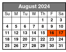 SDC & White Water 3 Day 2 Park Ticket August Schedule