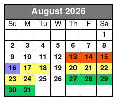 Silver Dollar City 1 Day Ticket  August Schedule