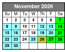 Silver Dollar City 2 Day Ticket  November Schedule
