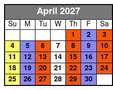 Legends in Concert VIP Box Seating April Schedule