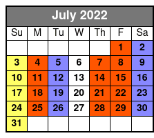 Legends in Concert July Schedule
