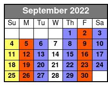 Legends in Concert September Schedule