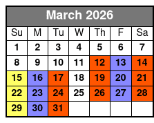 Legends in Concert Branson March Schedule