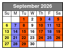 Legends in Concert Branson September Schedule