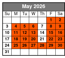 Comedy Jamboree May Schedule