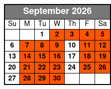 Comedy Jamboree September Schedule