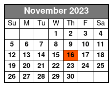 Daniel O'Donnell November Schedule