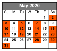 #1 Hits of the 60s Show May Schedule