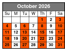 #1 Hits of the 60s Show October Schedule