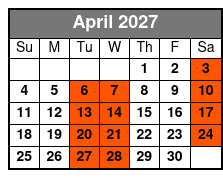 Hamners' Unbelievable Magic Variety Show April Schedule