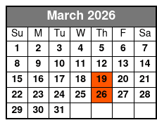 Dancing Queen Ultimate 70s Show March Schedule