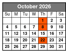 Dancing Queen Ultimate 70s Show October Schedule