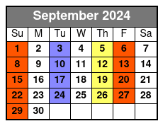 New Jersey Nights September Schedule