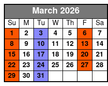 New Jersey Nights a Frankie Valli & the Four Seasons Celebration March Schedule