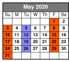 New Jersey Nights a Frankie Valli & the Four Seasons Celebration May Schedule