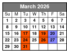 ABBA Tribute: Thank You For The Music March Schedule