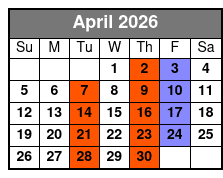 ABBA Tribute: Thank You For The Music April Schedule