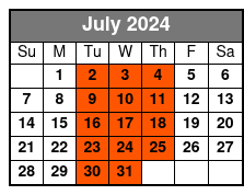 Beach Boys California Dreamin July Schedule