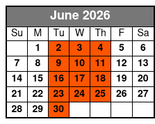 Beach Boys California Dreamin June Schedule