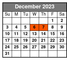 Mike Walker Lasting Impressions December Schedule