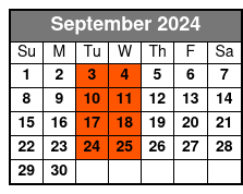 Mike Walker Lasting Impressions September Schedule