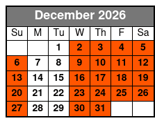 Motown Downtown A Tribute   December Schedule
