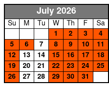 National Tiger Sanctuary Awareness Tour July Schedule