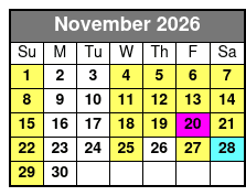 National Tiger Sanctuary Awareness Tour November Schedule