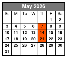 New South Gospel May Schedule