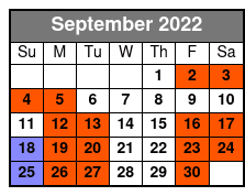 Rick Thomas Mansion of Dreams September Schedule