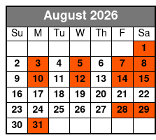 The Magic Of Rick Thomas August Schedule