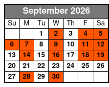 The Magic Of Rick Thomas September Schedule