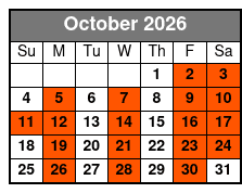 The Magic Of Rick Thomas October Schedule