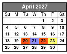 The Texas Tenors April Schedule