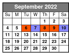 The Texas Tenors September Schedule