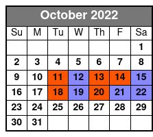 The Texas Tenors October Schedule