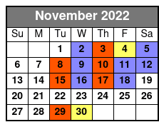 The Texas Tenors November Schedule