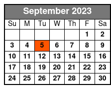 Broadway To Buble starring George Dyer September Schedule