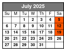 Elvis Live Jerry Presley - Aloha July Schedule