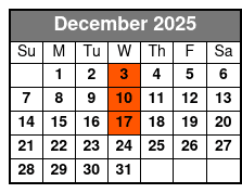 Elvis Live Jerry Presley - Aloha December Schedule