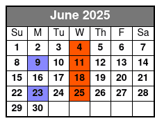A Neil Diamond Tribute June Schedule