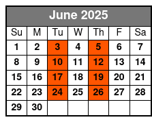 A John Denver Songbook June Schedule