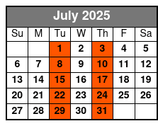 A John Denver Songbook July Schedule