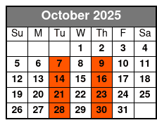 A John Denver Songbook October Schedule