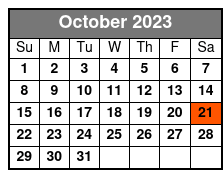 Gene Watson Floor Seating October Schedule