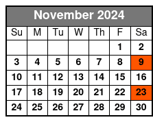 Gene Watson November Schedule